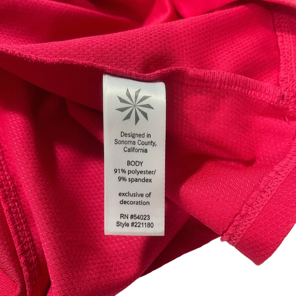 Athleta XS Polo Pink Magenta Color Excellent - Picture 3 of 6
